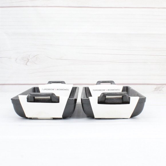 NEW Sharper Image Set of 2 Pre-Seasoned 7" Mini Cast Iron Rectangular Baker Pan - Picture 2 of 10